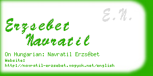 erzsebet navratil business card